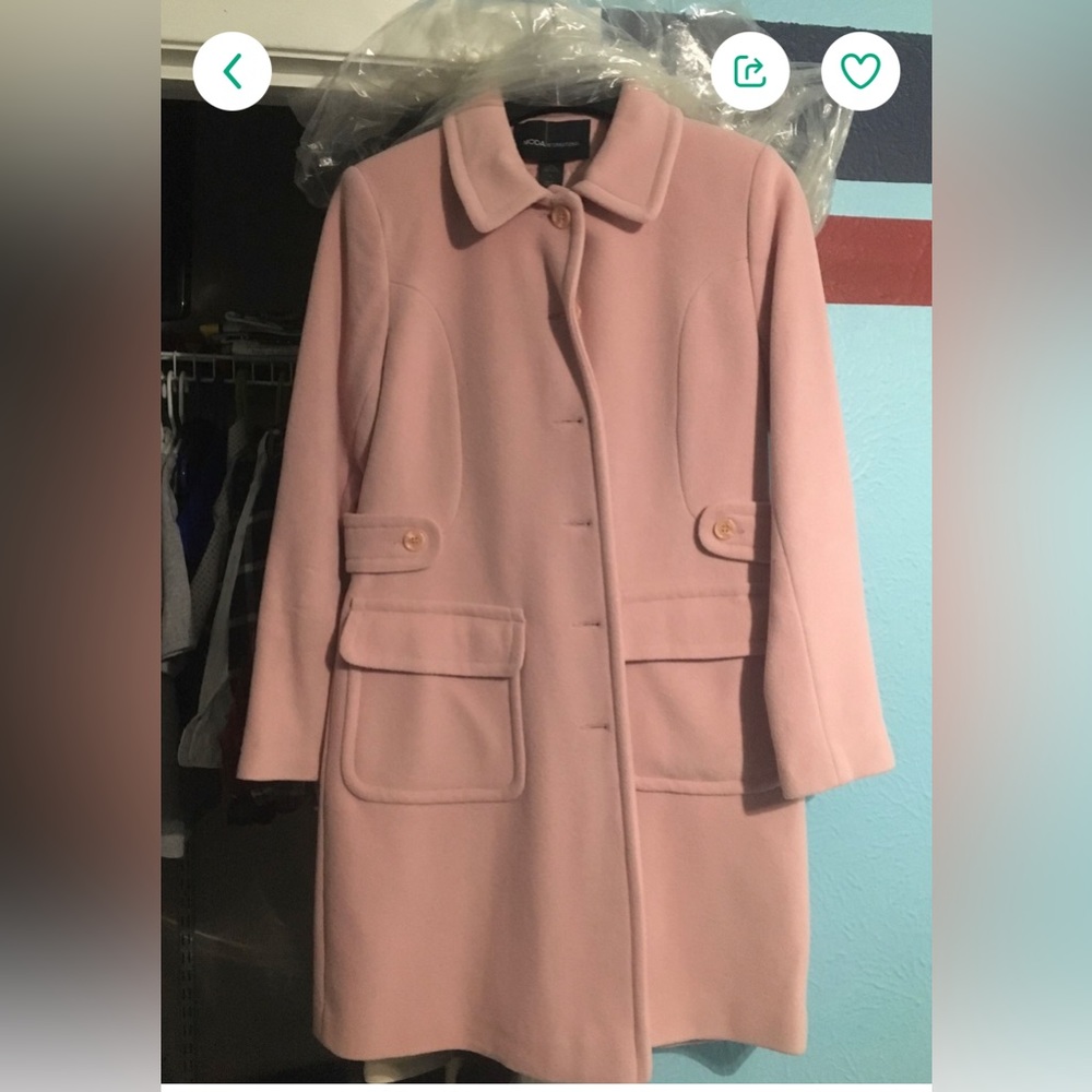 Beautiful blush pink winter coat from Victoria Secret (Moda International).